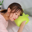 Bonita almohada para calentar las manos, 30 x 20 cm, motivo de rana, almohada para dormir, mini almohada de peluche, decoración de cama, regalo para los días de invierno 2