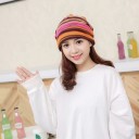 Bonnet à rayures pour femmes J498 7