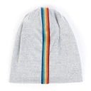 Bonnet avec bande arc-en-ciel pour hommes et femmes Bonnet uni ample en coton et polyester Pour le printemps et l'automne Tour de tête 11