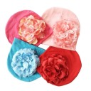 Bonnet d'enfant avec fleur J3130 1