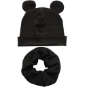 Bonnet d'enfant avec oreilles et ensemble de col 2 pièces 1