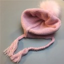 Bonnet d'enfant avec pompon et perles 5