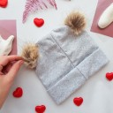 Bonnet d'enfant avec pompons A1500 4