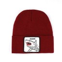 Bonnet d'hiver avec impression de requin A1 2