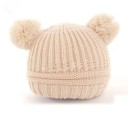 Bonnet d'hiver en tricot pour enfants avec oreilles J867 7