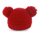 Bonnet d'hiver en tricot pour enfants avec oreilles J867 5
