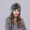 Bonnet d'hiver en tricot pour femmes A3190 5