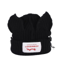 Bonnet d'hiver en tricot Skullies avec oreilles de chat Chapeau en crochet unisexe 55–60 cm Bonnet chaud de mode hip-hop Accessoire d'hiver de costume Cadeau de Noël 1