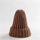 Bonnet d'hiver en tricot uni Circonférence 54–60 cm Unisexe bonnet chaud en acrylique Bonnet d'hiver doux pour femmes et hommes usage 7