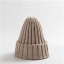 Bonnet d'hiver en tricot uni Circonférence 54–60 cm Unisexe bonnet chaud en acrylique Bonnet d'hiver doux pour femmes et hommes usage quotidien 11