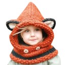 Bonnet d'hiver pour enfant avec écharpe chat 5