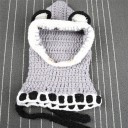 Bonnet d'hiver pour enfant avec écharpe chat 3