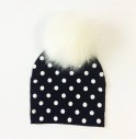 Bonnet d'hiver pour enfants à pois J577 9