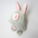 Bonnet d'hiver pour enfants avec des oreilles de lapin A474 2