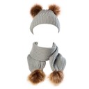 Bonnet d'hiver pour enfants avec écharpe 6