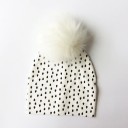 Bonnet d'hiver pour enfants avec impression de gouttes J575 3