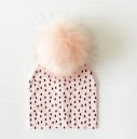 Bonnet d'hiver pour enfants avec impression de gouttes J575 7