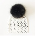 Bonnet d'hiver pour enfants avec impression de gouttes J575 9