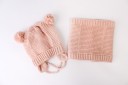 Bonnet d'hiver pour enfants avec oreilles + écharpe J2469 11