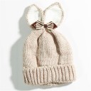 Bonnet d'hiver pour enfants avec oreilles et nœud J3030 11