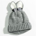Bonnet d'hiver pour enfants avec oreilles et nœud J3030 8