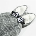 Bonnet d'hiver pour enfants avec oreilles et nœud J3030 4
