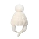 Bonnet d'hiver pour enfants avec pompon Circonférence 43–58 cm 2–8 ans Coton polyester Bonnet chaud avec rabats d'oreilles Bonnet d'hiver 6