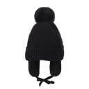 Bonnet d'hiver pour enfants avec pompon Circonférence 43–58 cm 2–8 ans Coton polyester Bonnet chaud avec rabats d'oreilles Bonnet d'hiver 5