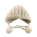 Bonnet d'hiver pour enfants avec pompons J1241 1
