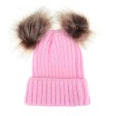 Bonnet d'hiver pour enfants avec pompons 5