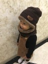 Bonnet d'hiver pour enfants + écharpe gratuite J2870 35