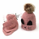 Bonnet d'hiver pour enfants et écharpe avec oreilles 5