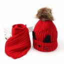 Bonnet d'hiver pour enfants et écharpe avec oreilles 3