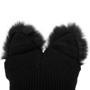 Bonnet d'hiver pour femme avec motif de chat 11
