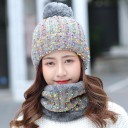 Bonnet d'hiver pour femme et écharpe 5