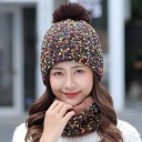 Bonnet d'hiver pour femme et écharpe 7