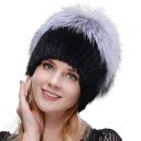 Bonnet d'hiver pour femmes en fourrure A1 3