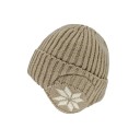 Bonnet d'hiver tricoté avec peluche et protège-oreilles Unisexe bonnet en acrylique pour le vélo Bonnet en laine chaud pour hommes 1