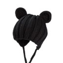 Bonnet d'hiver tricoté pour enfants avec oreilles J866 8