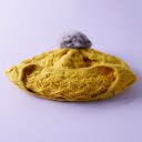 Bonnet d'hiver tricoté pour enfants avec pompon J2473 4