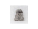 Bonnet d'hiver tricoté pour enfants avec pompon J3234 12