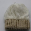 Bonnet d'hiver tricoté pour enfants avec pompon J3234 4