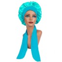 Bonnet de nuit en satin pour femmes avec bandeau 9
