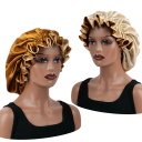 Bonnet de sommeil en satin à double couche unisexe en polyester taille universelle pour femmes et hommes confort protection des cheveux 4