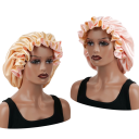 Bonnet de sommeil en satin à double couche unisexe en polyester taille universelle pour femmes et hommes confort protection des cheveux 10