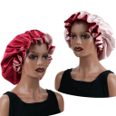 Bonnet de sommeil en satin à double couche unisexe en polyester taille universelle pour femmes et hommes confort protection des cheveux 13