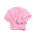 Bonnet en microfibre avec nœud 25 x 30 cm serviette à cheveux rapide pour salle de bain, spa et voyage 2