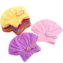 Bonnet en microfibre avec nœud 25 x 30 cm serviette à cheveux rapide pour salle de bain, spa et voyage 13