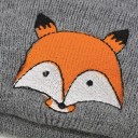 Bonnet en tricot pour enfants avec renard J2459 4