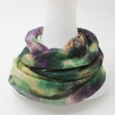 Bonnet et écharpe arc-en-ciel pour femmes J493 4